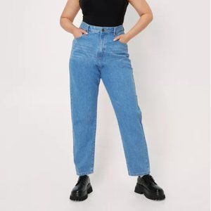 Plus Size Organic Denim Mom Jeans